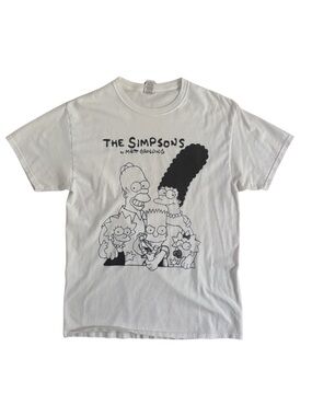 90’s “The Simpsons” White Graphic T-Shirt